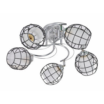 Люстра Linvel 9258/5 Сэм Черный/хром E27 60Вт