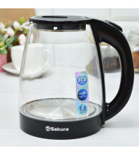 Электрочайник SAKURA 1,8л SA-2734BK 1800Вт стекло подсветка