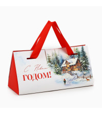 Коробка подарочная «Новогодняя посылка», 24 х 11,5 х 9,5 10400585