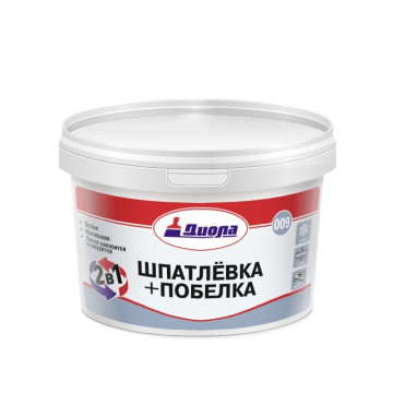 Шпатлевка+побелка 2в1 Диола Д-009 1,5кг