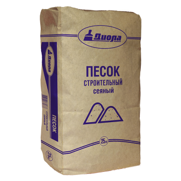Песок строительный 25кг сеяный