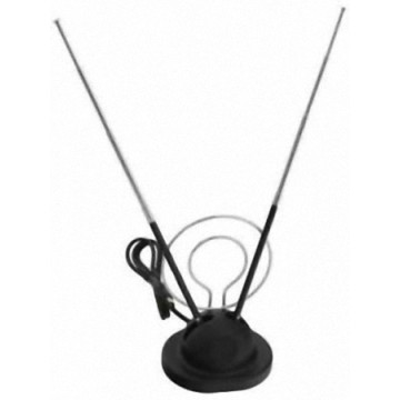 Антенна REXANT комн. RX-105 усы с кольцом на подст. (МВ,ДМВ,DVB-T/T2) пассивная,3.5db 34-0105