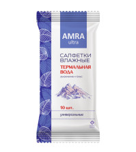 Салфетки влажные Amra 10шт с термальной водой