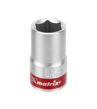 Головка торцевая 14мм Matrix, 6-гранная, под квадрат 1/2', хром