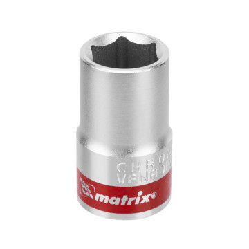 Головка торцевая 14мм Matrix, 6-гранная, под квадрат 1/2', хром
