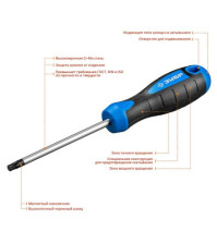 Отвертка TX30х100 ЗУБР Профессионал