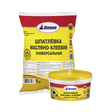 Шпатлевка Диола Д-001 3кг масляно-клеевая универсальная