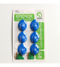 Крючки самоклеящиеся 6шт Овал МИКС 3090325