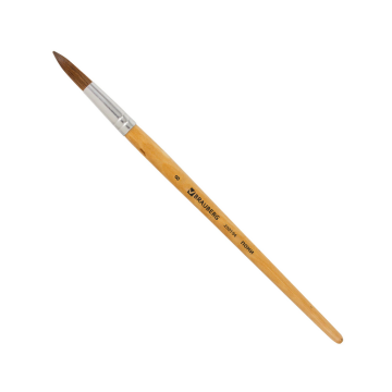 Кисть художественная Brauberg №6,8 круглая из ворса пони