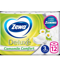 Туалетная бумага ZEMMA DELUXE 12Р 3-слойная Ромашка