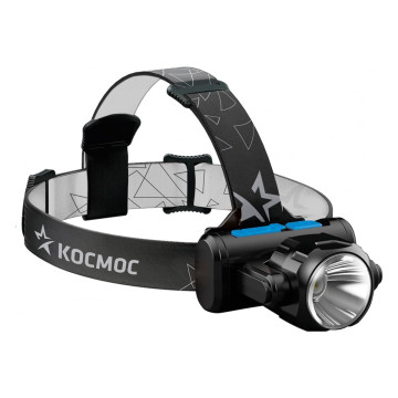 Фонарь налобный Космос KOCH5WLi-On аккум. 3Вт XPE, 5Вт COB, 1200Mah LI-On, заряд Micro USB