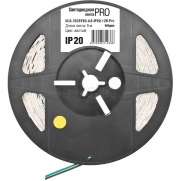 Лента светодиодная 1м Navigator 71438 NLS-3528Y60-4.8-IP20-12V-ProR5/желт