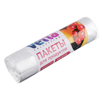 Пакеты для продуктов 500шт 22x33см, в рулоне VETTA