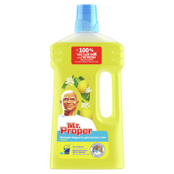 Жидкость моющая для полов и стен MR PROPER 1л Лимон