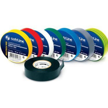 Изолента SAFELINE 19мм/20м серо-стальной