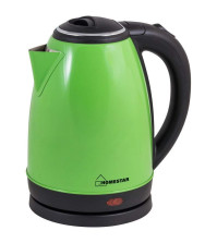 Электрочайник HomeStar 1,8л HS-1010 Зеленый 1,5кВт, нерж.сталь 3015