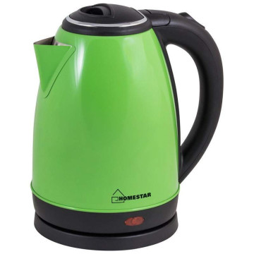 Электрочайник HomeStar 1,8л HS-1010 Зеленый 1,5кВт, нерж.сталь 3015