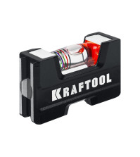 Уровень 76мм KRAFTOOL 5-в-1, компактный, литой, магнитный