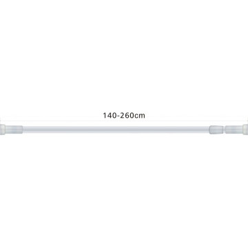 Карниз для ванной 140-260см (алюминий,телескоп) белый HB75902/Haiba