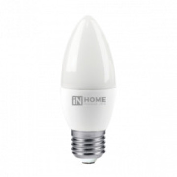 Лампа IN HOME LED-СВЕЧА-VC 8Вт 230В Е27 4000К 600Лм
