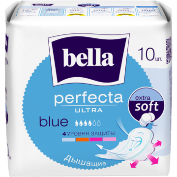 Прокладки BELLA 10шт Перфекта Ultra Blue