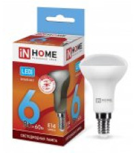 Лампа IN HOME LED-R50-VC 6Вт 230В Е14 4000К 480Лм