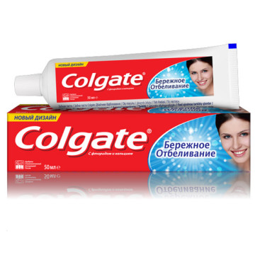 Зубная паста Colgate 50мл Бережное отбеливание