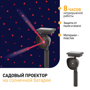 Садовый проектор ЭРА на с/б ERAPR024-01 34см 8164