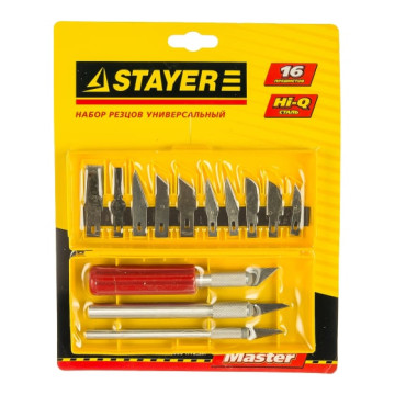 Набор STAYER 'MASTER' Резцы для точных работ, 16шт