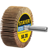Круг шлиф. лепестковый STAYER d50x20мм, P320, на шпильке