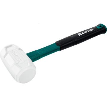 Киянка резиновая 450г KRAFTOOL X-FORCE, белая (2077-45)