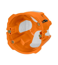 Коробка установочная СП D68х50мм, 2-х компон., саморезы, пл. лапки, IP30, оранж.TDM 2002