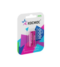 Аккумулятор Космос AAA 1000mAh Ni-MH R03 BL-2
