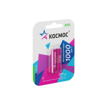 Аккумулятор Космос AAA 1000mAh Ni-MH R03 BL-2
