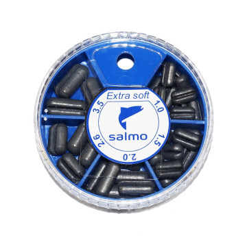 Грузила Salmo extra soft, №4 малый, 5 секций, 1-3.5 г, 6777155