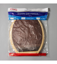Сиденье для унитаза 'Декор' 44.5×37.5см с крышкой МИКС