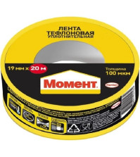 Лента тефлон уплотнитнительная 'Момент' 20м (ФУМ)