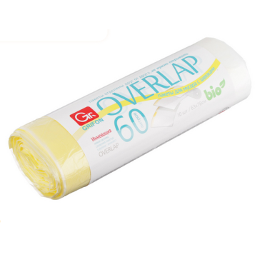 Мешки для мусора 60л 10шт с завязками OVERLAP GRIFON