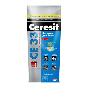 Затирка ЦЕРЕЗИТ CE33 S №85 серо-голубой 2-5мм (2кг) 1035063 / 2092749