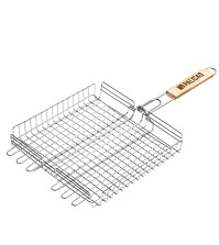 Решетка-гриль Palisad 340х340х60мм, объемная, нержавеющая сталь
