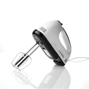 Миксер LuazON LMR-02, 180 Вт, 7 скор., венчик и крюки для теста, бело-серый 2691402