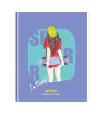 Дневник 1-11 класс 40л. (твердый) BG 'Super girl', матовая ламинация