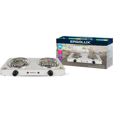Электроплита ERGOLUX ELX-EP02-C01, 2 конфорки, спираль (ТЭН), 2кВт 83877