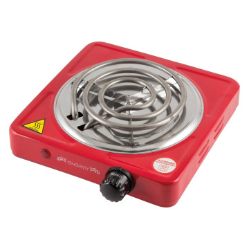 Электроплита ENERGY EN-902R, 1 конфорка, спираль (ТЭН) 1кВт, красная 158974