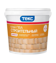 Клей ПВА Строительный класс УНИВЕРСАЛ 1кг ТЕКС