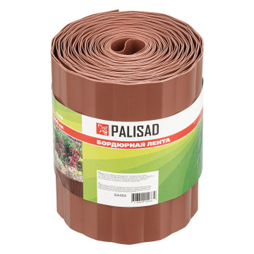 Лента бордюрная Palisad 15х900см, коричневая, полипропилен