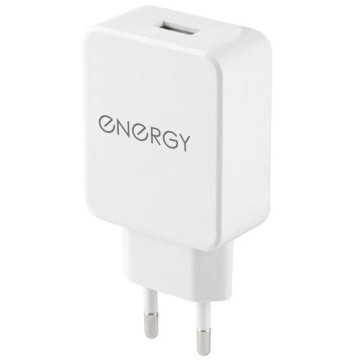 Сетевое зарядное устройство Energy ET-32, 1 USB разъем, белый 10429