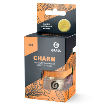 Ароматизатор GRASS 7мл Charm подвесной бутылочка с деревянной крышкой