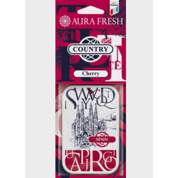 Ароматизатор картон AURA FRESH COUNTRY Cherry