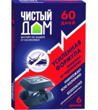 Ловушка от тараканов 6шт Чистый дом, усиленная формула, пластик 02-103